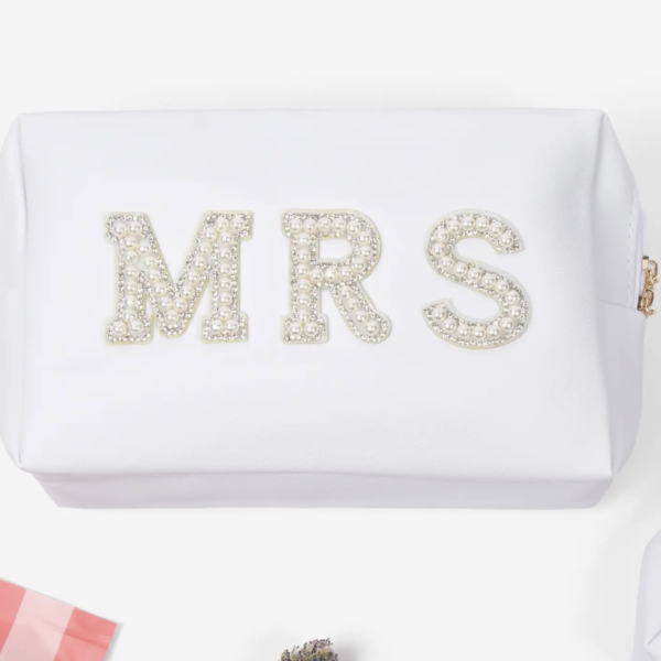Mrs. Bridal Beauty Cosmetics Pouch - Makeup Bag For Brides